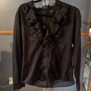 New York and Company sparkly black blouse